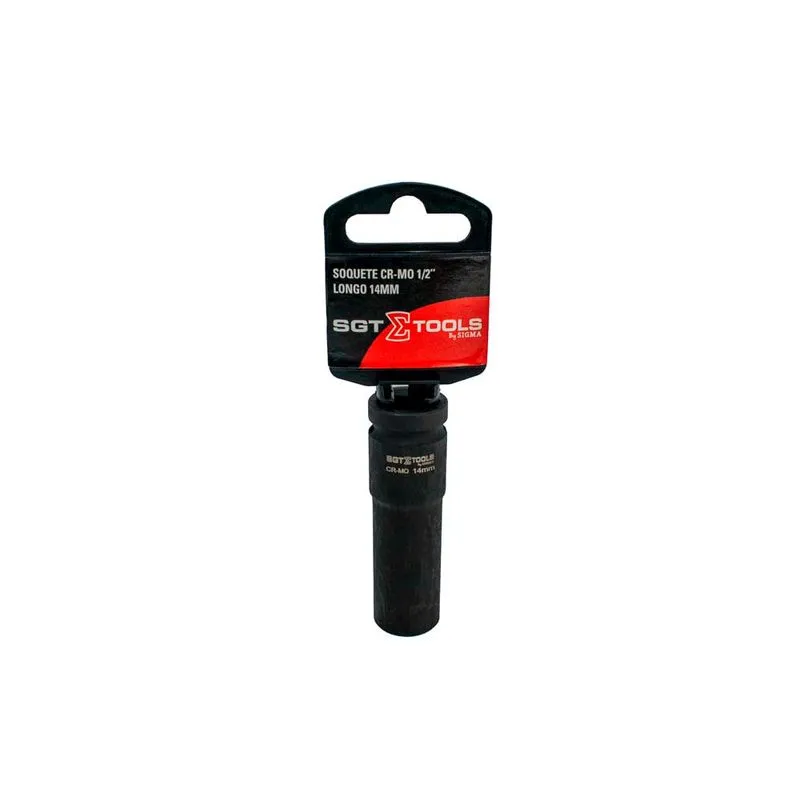 Soquete Impacto CR-MO 1/2" Longo 14mm - SGT TOOLS 0603121014
