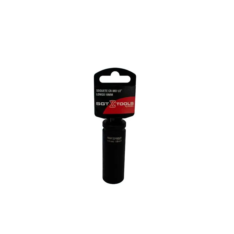 Soquete Impacto CR-MO 1/2" Longo 19mm - SGT TOOLS 0603121019