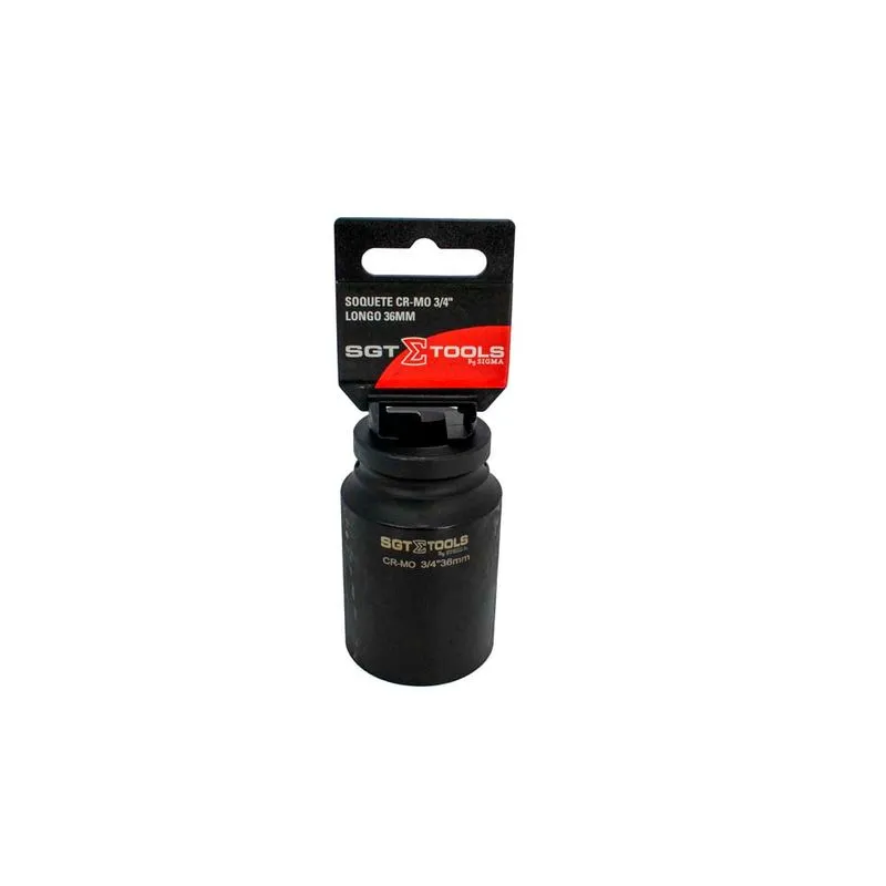 Soquete Impacto CR-MO 3/4" Longo 36mm - SGT TOOLS 0603122036