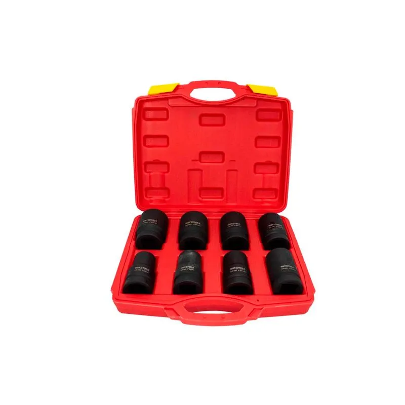 Jogo Soquetes Impacto CR-MO 1" Longo 8 Peças - SGT TOOLS 0603141002