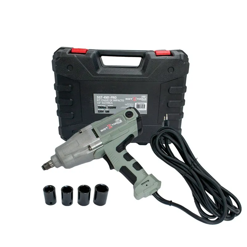 Kit Chave Impacto 1/2" Elétrica 127V SGT-4501 - SGT TOOLS 0702450101