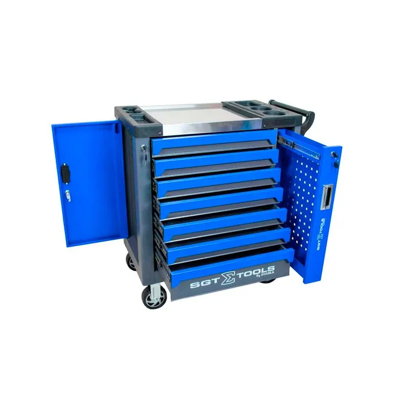 Carrinho Ferramentas 7 Gavetas Azul - SGT TOOLS 1205100622