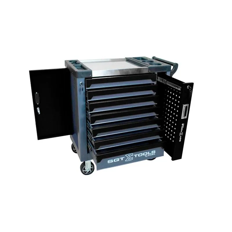 Carrinho Ferramentas 7 Gavetas Preto - SGT TOOLS 1205100623