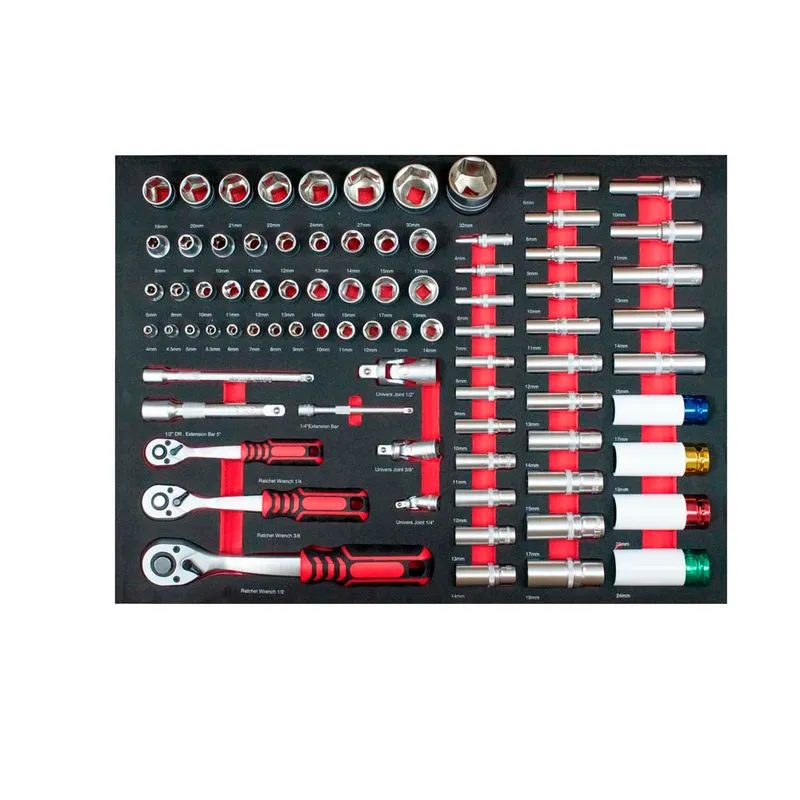 Jogo Ferramentas 4 Bandejas EVA 125 Peças - SGT TOOLS 0699940010