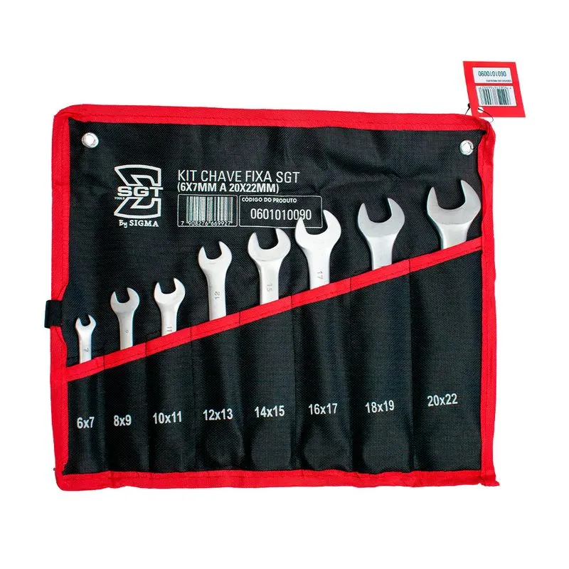 Kit Chaves Fixas SGT 6-22mm - SGT TOOLS 0601010090