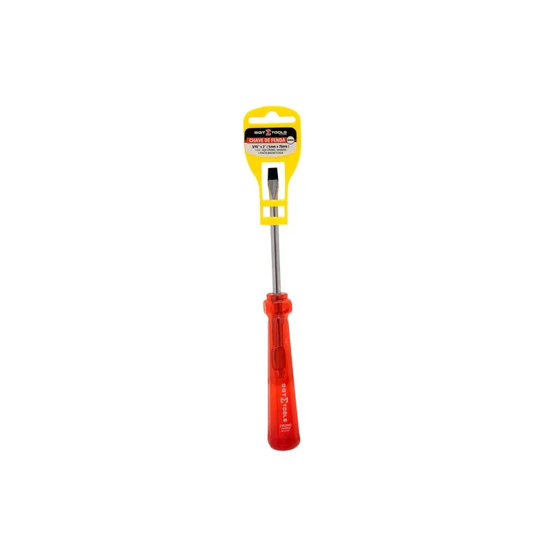 Chave De Fenda 5mm X 75mm 3/16" X 3" - SGT TOOLS 0601110007