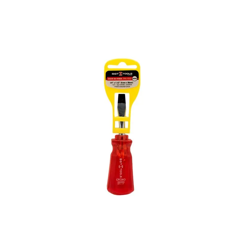 Chave De Fenda Toco 6mm X 38mm 1/4" - SGT TOOLS 0601110012