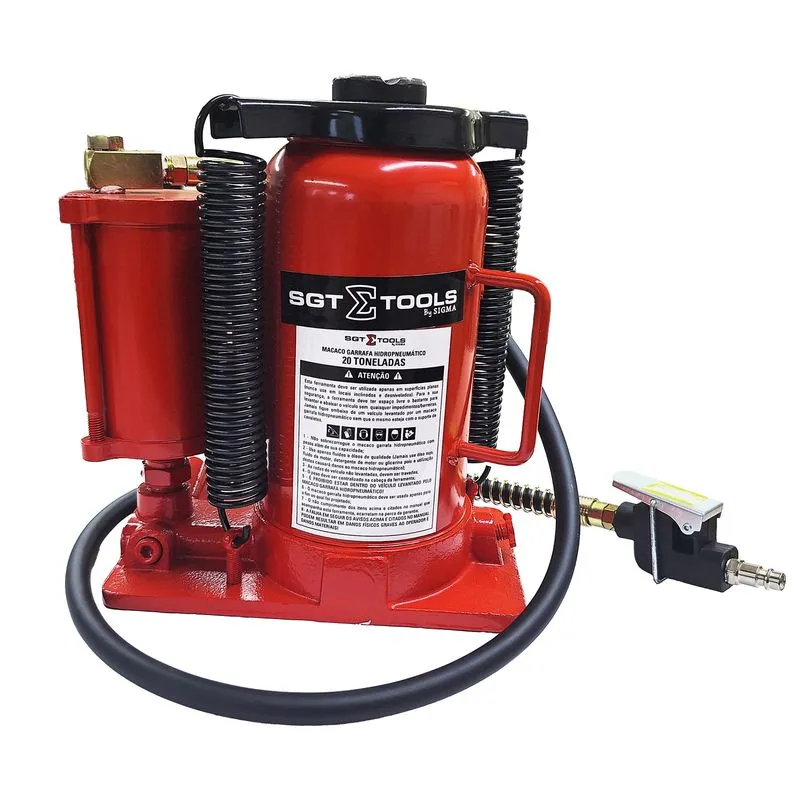 Macaco Garrafa Hidropneumático - 20 Toneladas - SGT TOOLS 0706220220