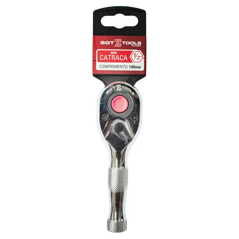 Mini Catraca 1/2" 140mm Compacta Profissional - SGT TOOLS 0601400022