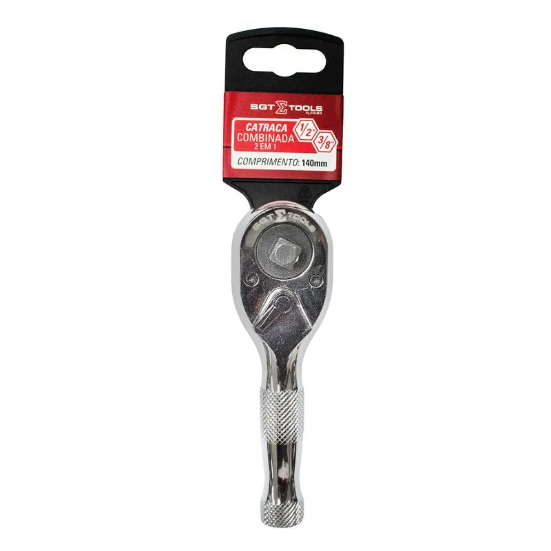Catraca Combinada 2 Em 1 1/2" x 3/8" 140mm - SGT TOOLS 0601400031