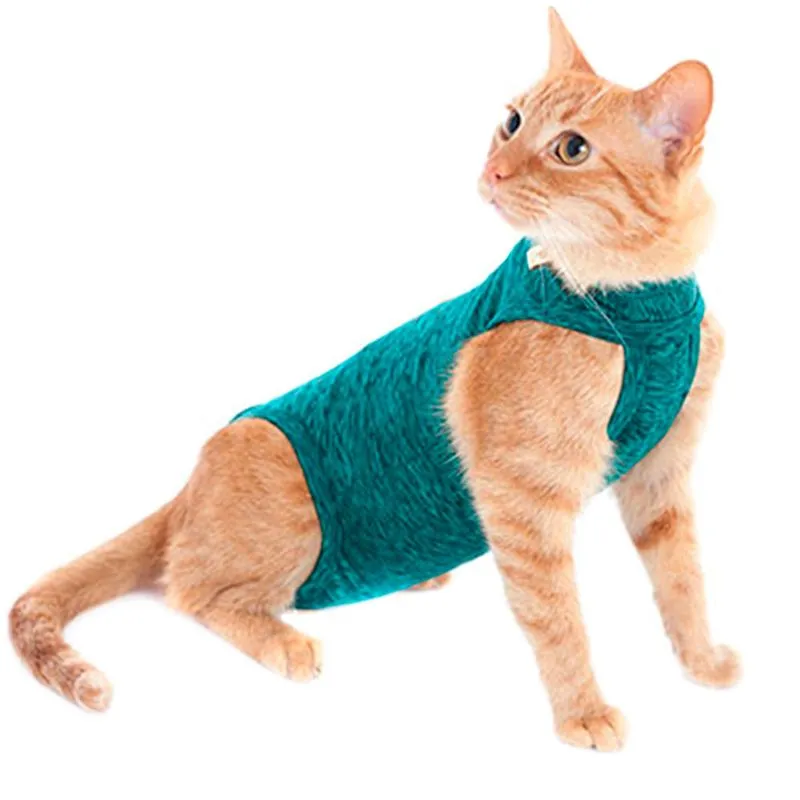 Roupa Pós-Cirúrgica para Gatos Duo Dry Pet Med Verde Nº 0