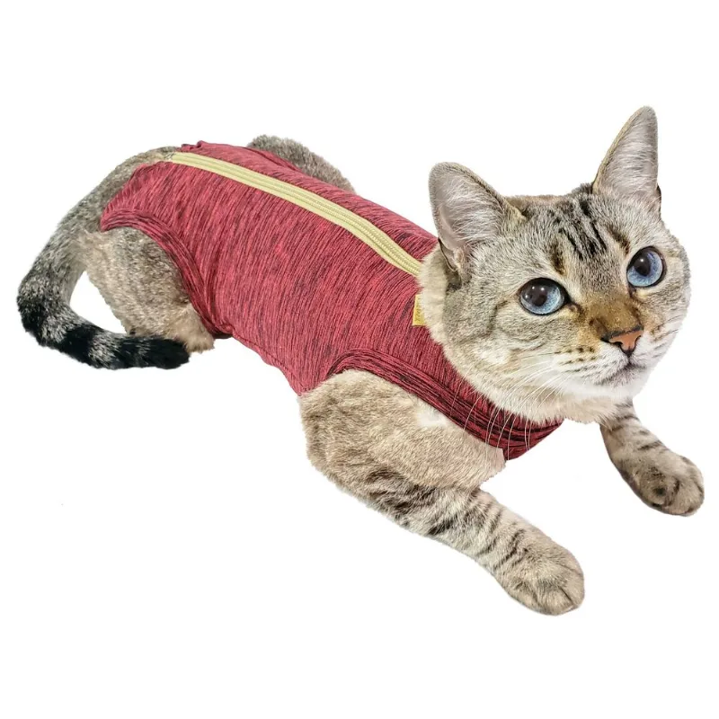 Roupa Pós Cirúrgica Para Gatos Duo Rosa Petmed Tamanhos 2, 3, 4