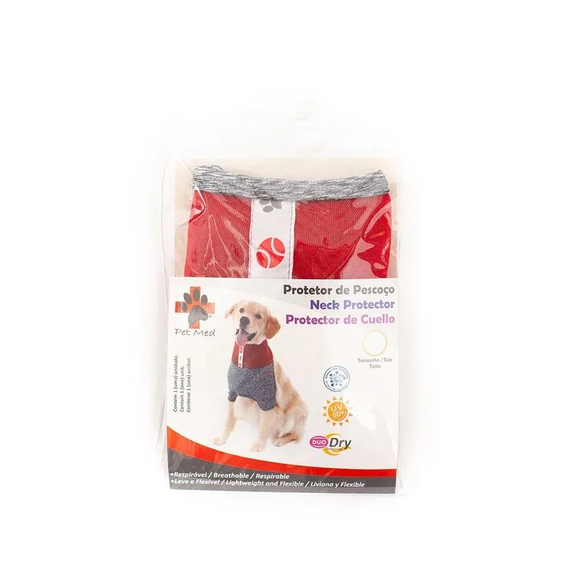 Roupa Protetora de Pescoço p/ Cachorro Pet Med Duo Dry N4