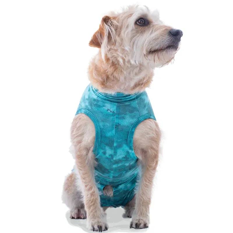 Roupa Pós-Cirúrgica Dry Light Supreme para Cães Machos e Fêmeas Pet Med Verde Nº 4