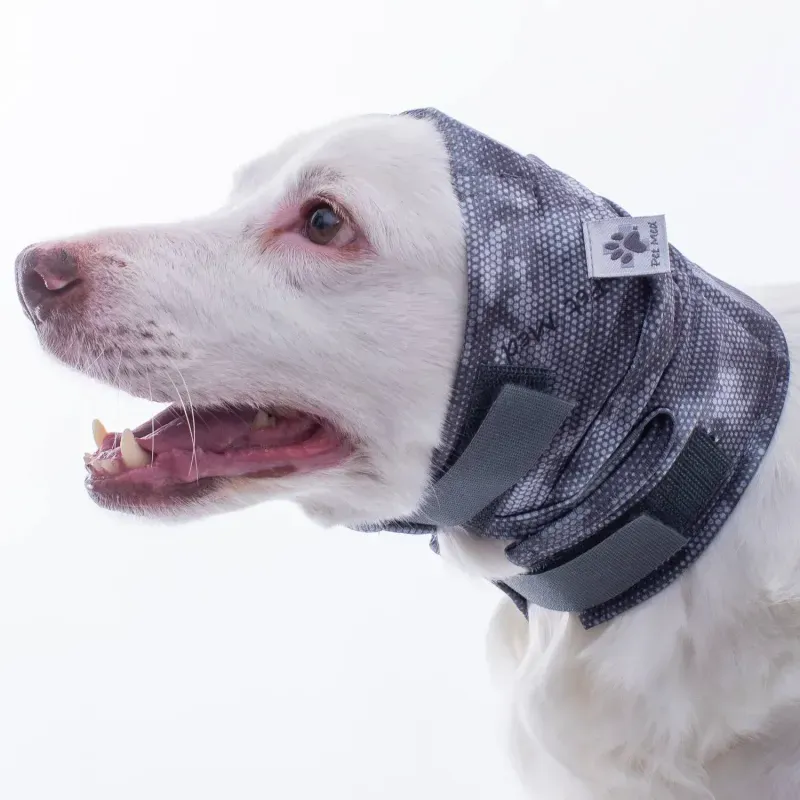 Protetor para Ouvidos Oto Calm Protector para Cães Pet Med Cinza N° 5