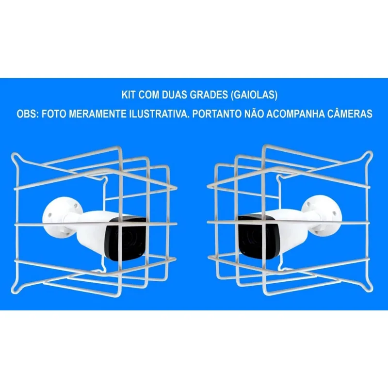 Gaiola Câmera Monitoramento - Kit 2 Unidades