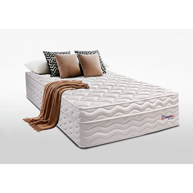 Colchão com Molas Ensacadas Cama inBox Wonderful Branco / Solteiro