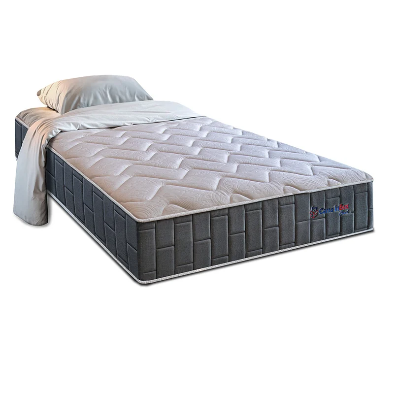 Colchão com Molas Ensacadas Cama inBox Cloud Cinza / Solteiro