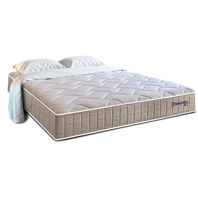 Colchão com Molas Ensacadas Cama inBox Cloud Bege / Casal