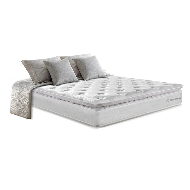 Colchão Molas Ensacadas Cama inBox Confort Snow Branco / Solteiro