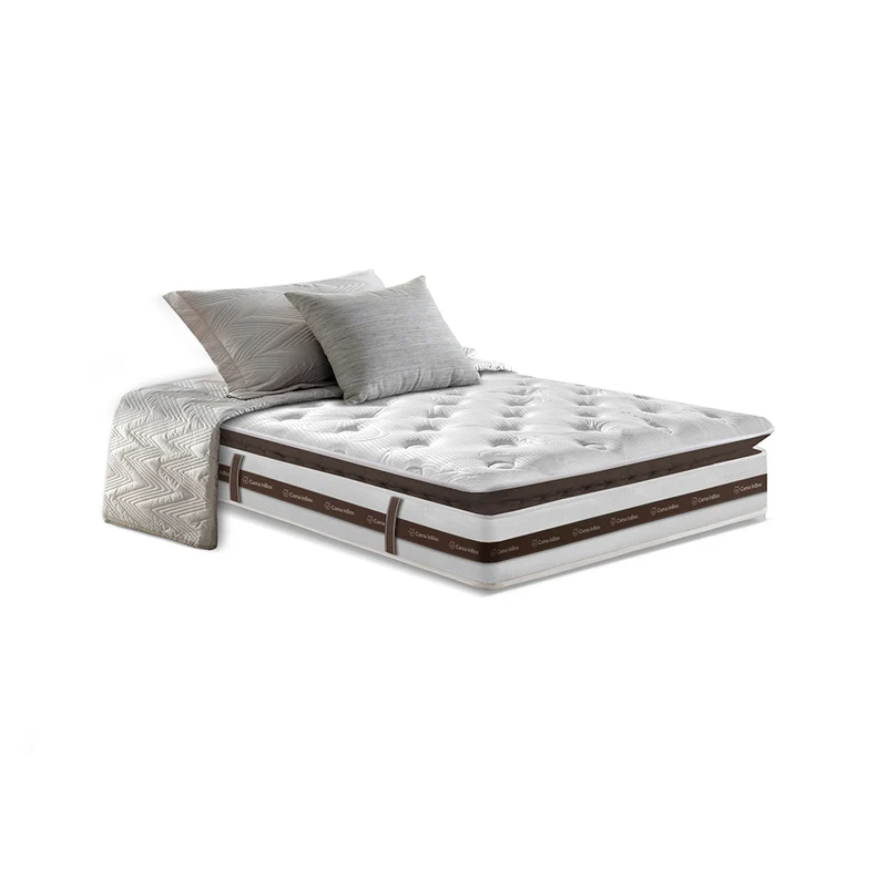 Colchão Relax Pillow de Molas Ensacadas Cama inBox Branco / Solteiro