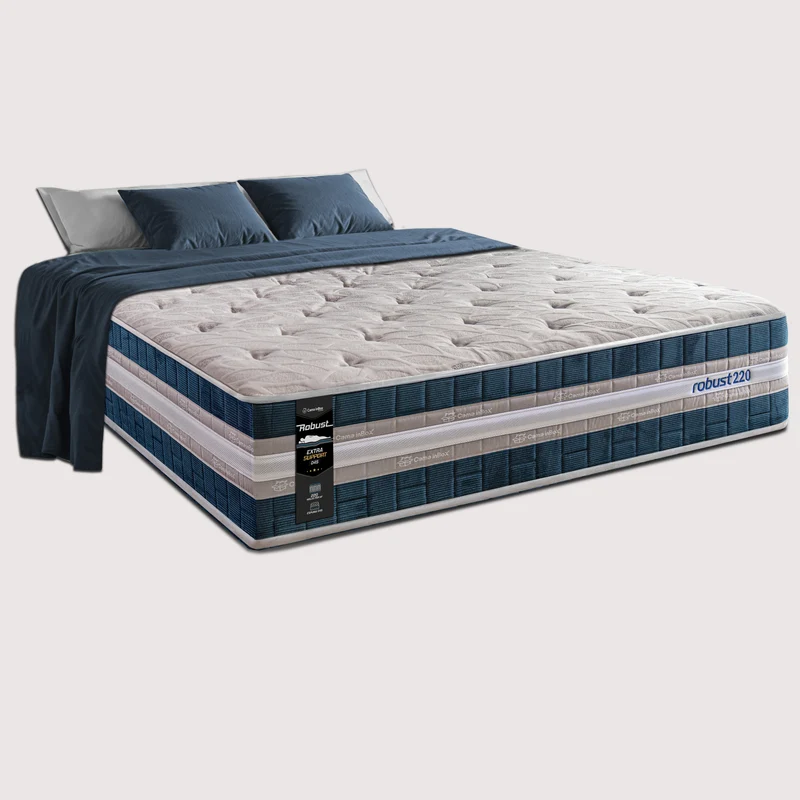 Colchão Robust 220 de Molas Ensacadas e Espuma D45 Cama inBox Azul / Queen