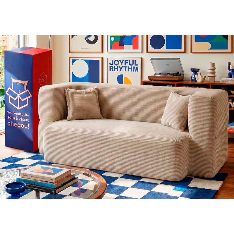 Sofá Cama Nômade Xpand Tech Bege / 1,88m