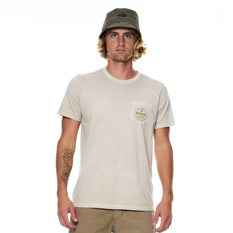 Camiseta manga curta masculina outdoor edtion stamp Mormaii Bege P