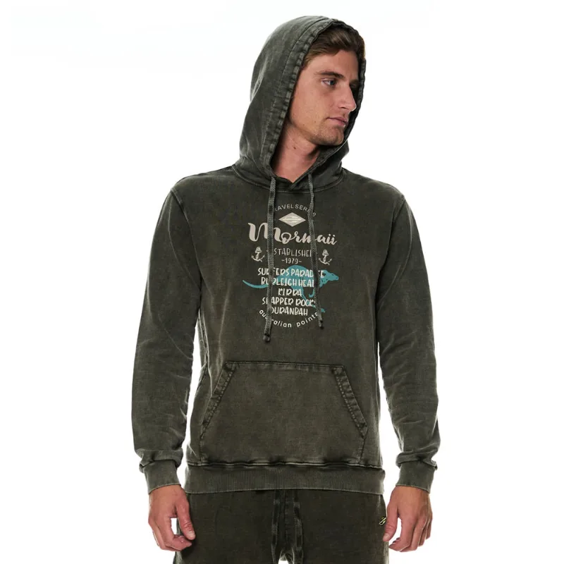 Blusão canguru moletom masculino travel series aussie points mormaii GG