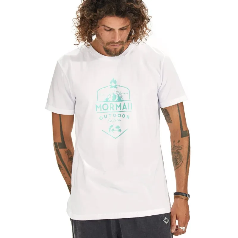 Camiseta masculina outdoor edition surf camp Mormaii Branco GG