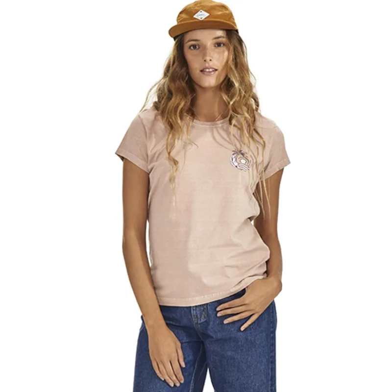 Camiseta baby look feminina outdoor edition palm Mormaii Rosa P