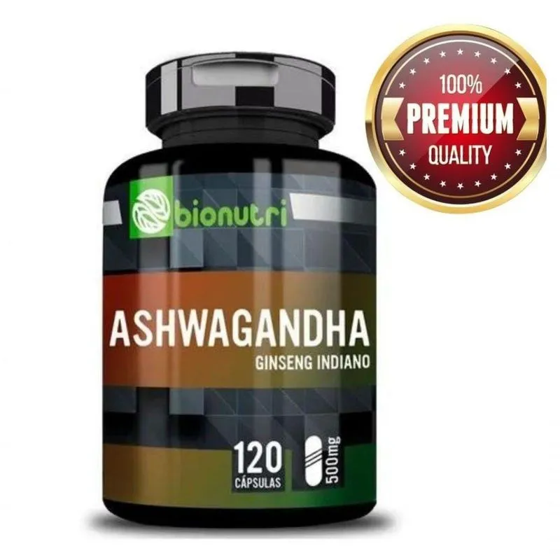 Suplemeto Alimentar Ginseng Indiano 120cáps 500mg