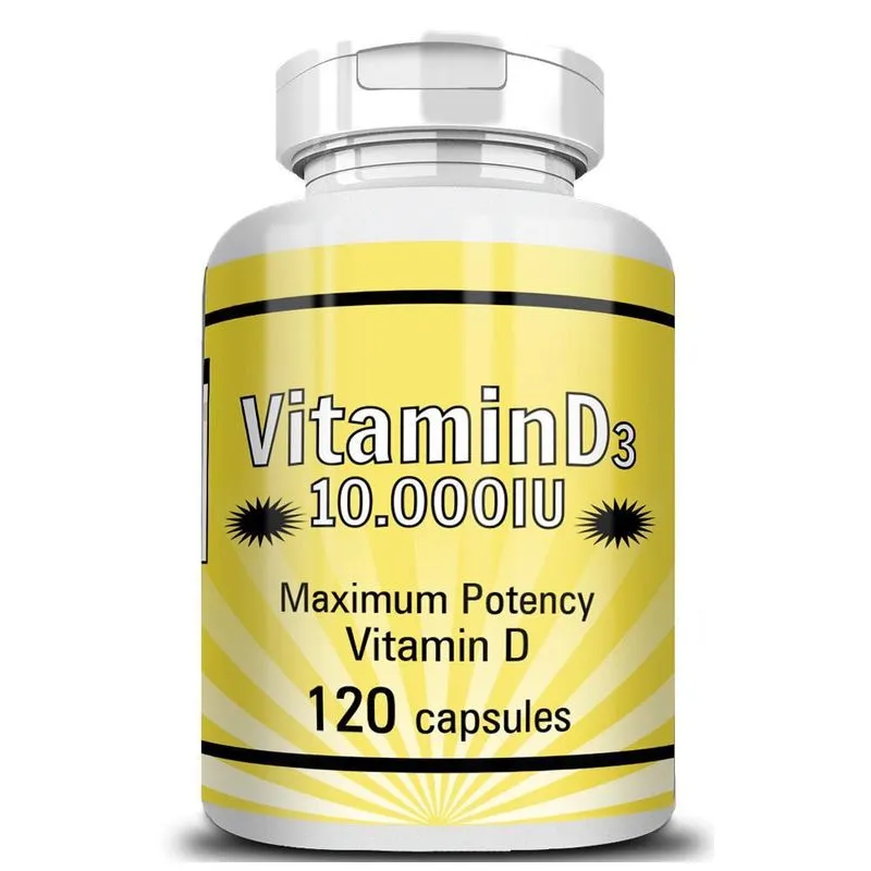 Vitamina D3 Importada 120 Cápsulas 500mg