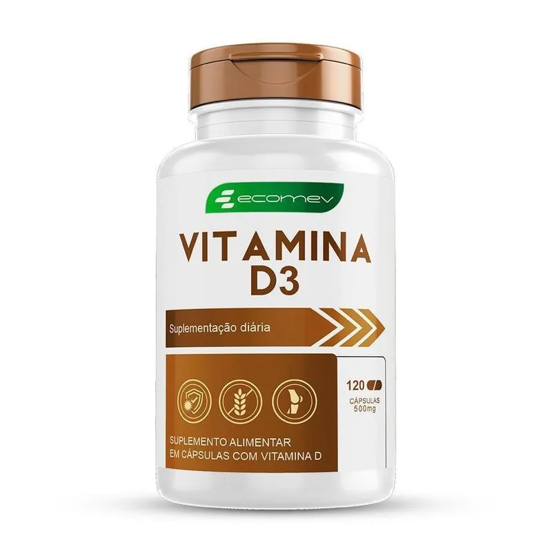 Vitamina D3 10.000ui Pura Importada Maior Absorção Ecomev