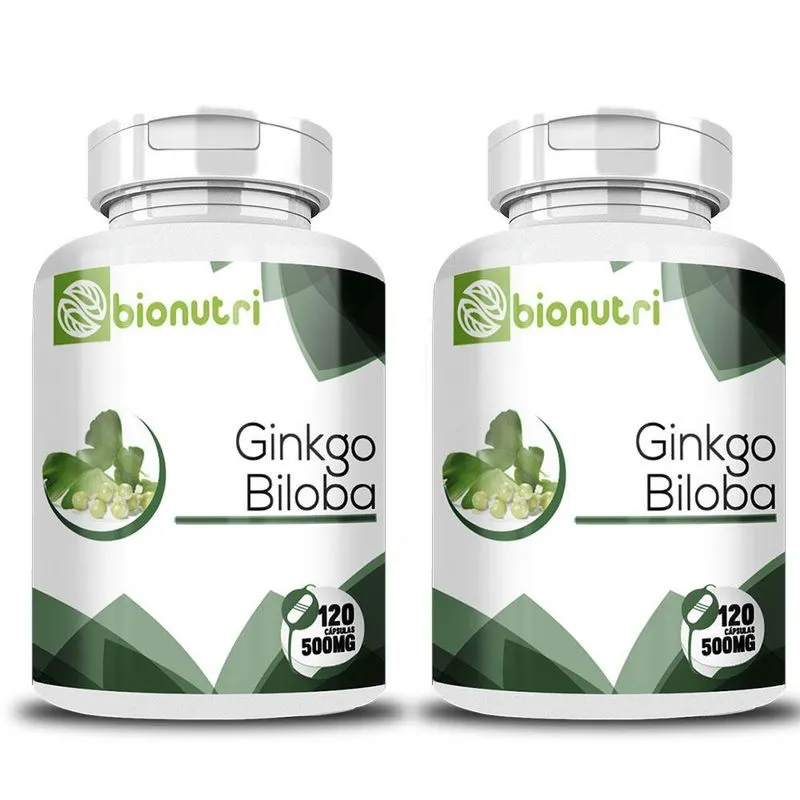 Ginko Biloba Auxiliar Para Tratar Da Labirintite 120caps 2x