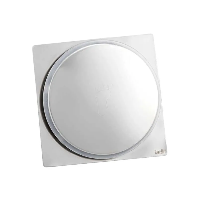 Kit 05 - Ralo Click Inteligente 10X10 Cm (Inox Espelhado)