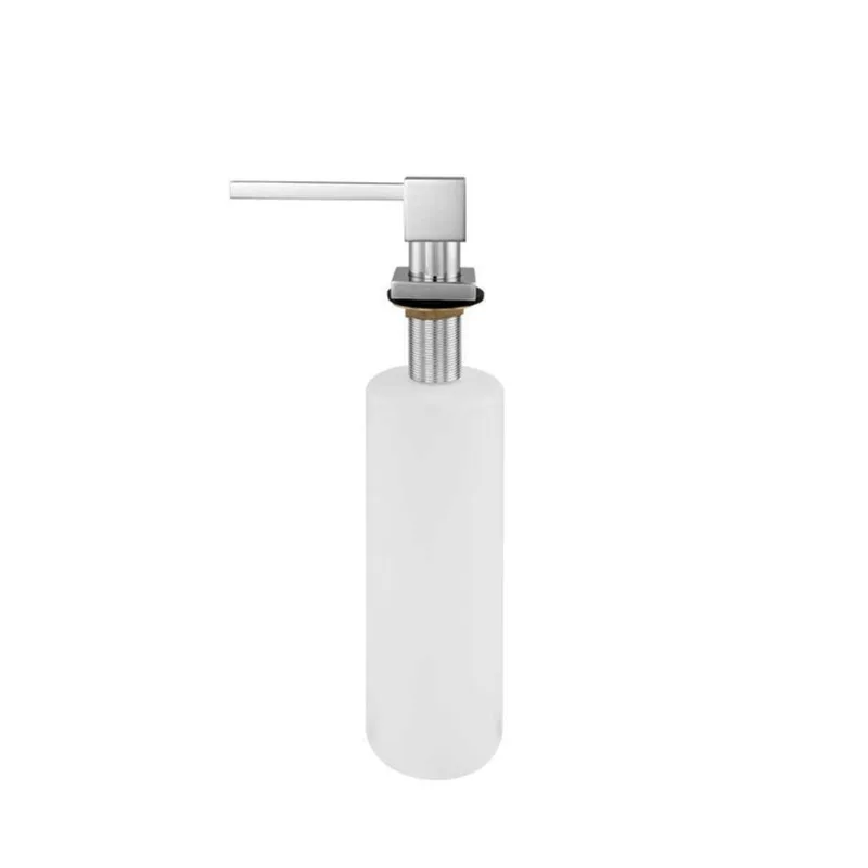 Dosador Para Detergente Embutido Metal 500 Ml Square Cromado