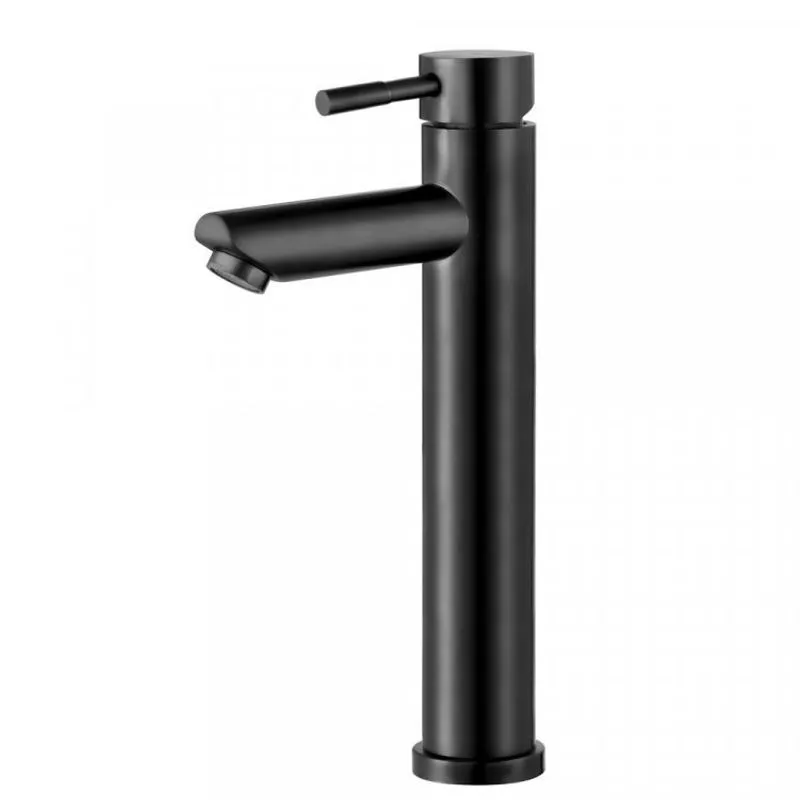 Torneira Alta para Banheiro Monocomando 29x15cm Inox Lis Bela Metais Preto