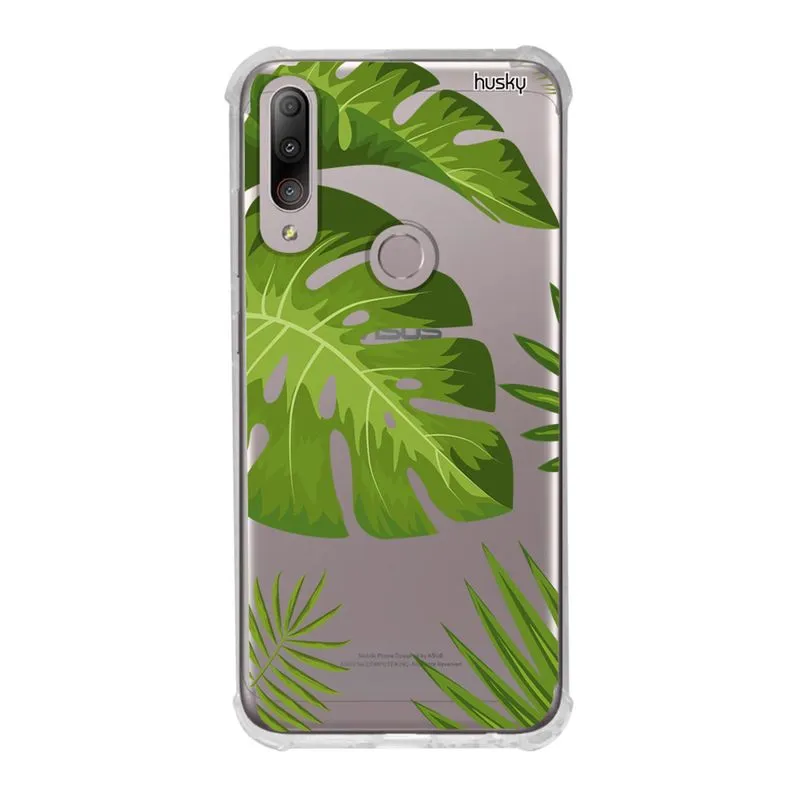 Capa Anti-Impacto Personalizada para - Zenfone Max Shot - Plantas Folhas Grandes - Husky
