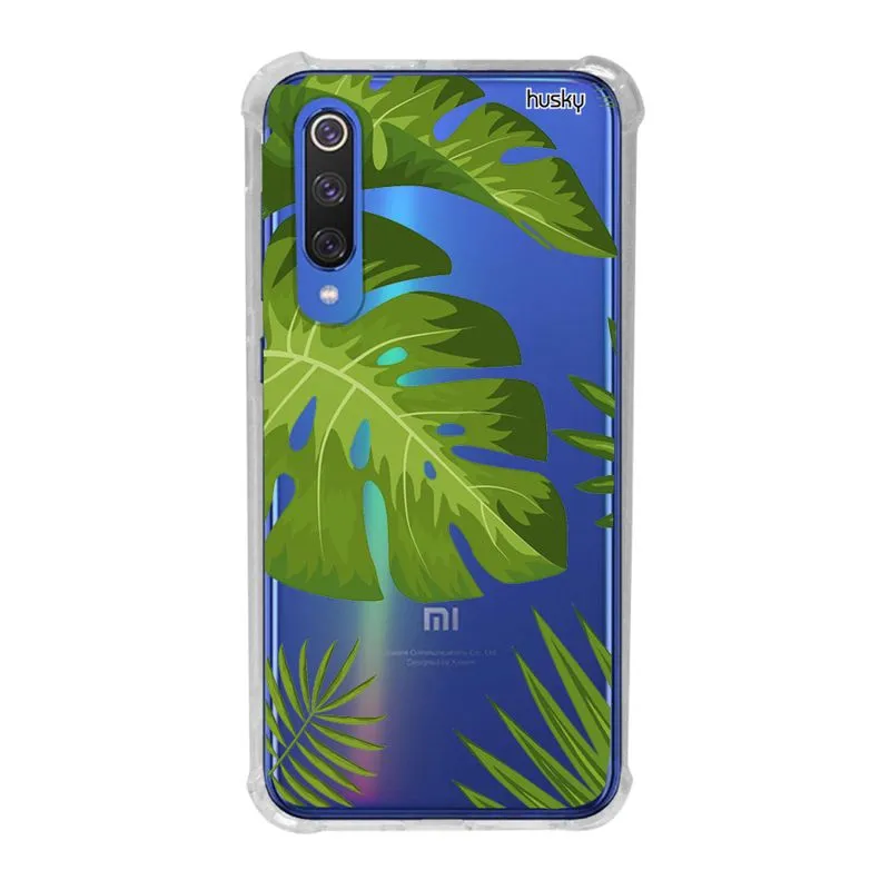 Capa Anti-Impacto Personalizada para - Xiaomi Mi 9 SE - Plantas Folhas Grandes - Husky