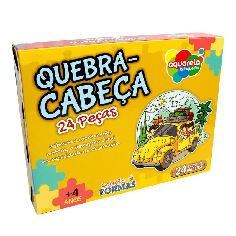 BRINQUEDO QUEBRA CABECA FORMAS 24PCS R.140 ÚNICA