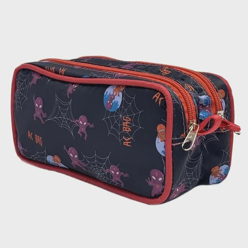 Estojo duplo escolar Spider Ac Bag
