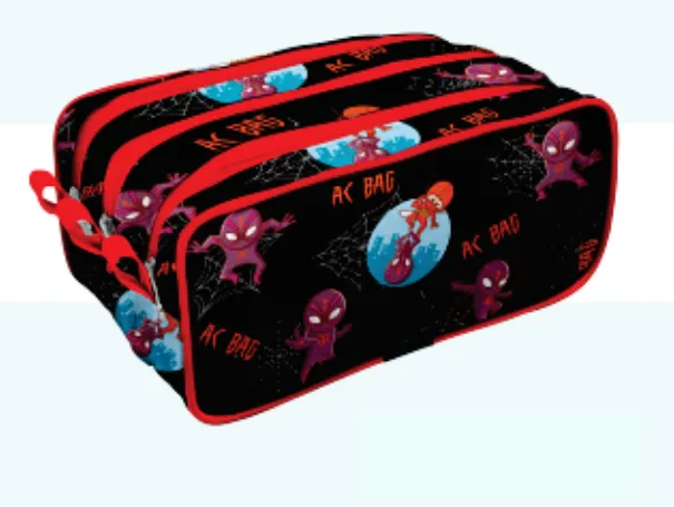 Estojo 3 Div. - Homem Aranha - Ac Bag