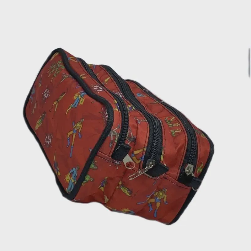 Estojo triplo escolar Super heróis Ac Bag