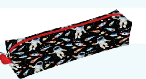 Estojo 1 Div. Tubinho - Astronauta - Ac Bag