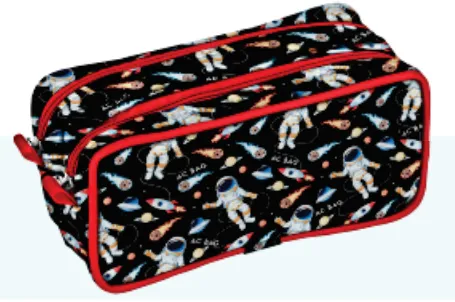 Estojo 2 Div. - Astronauta - Ac Bag