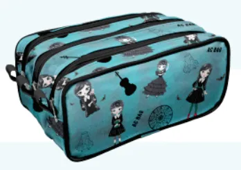 Estojo 3 Div. - Wandinha - Ac Bag