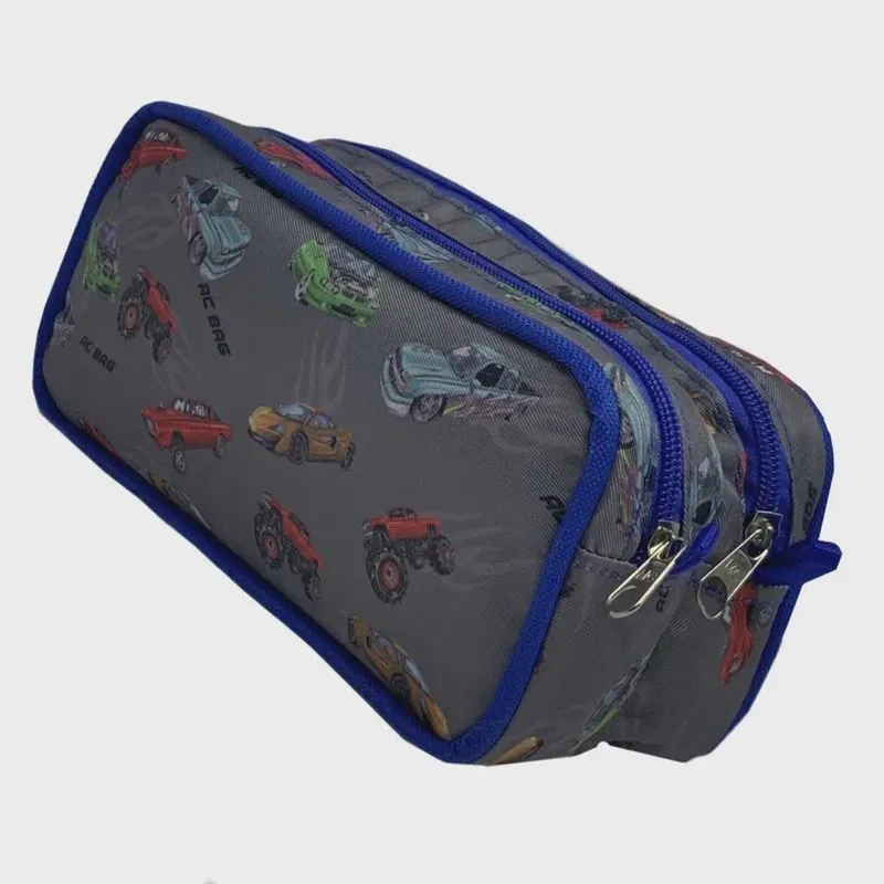 Estojo duplo escolar Carros Ac Bag