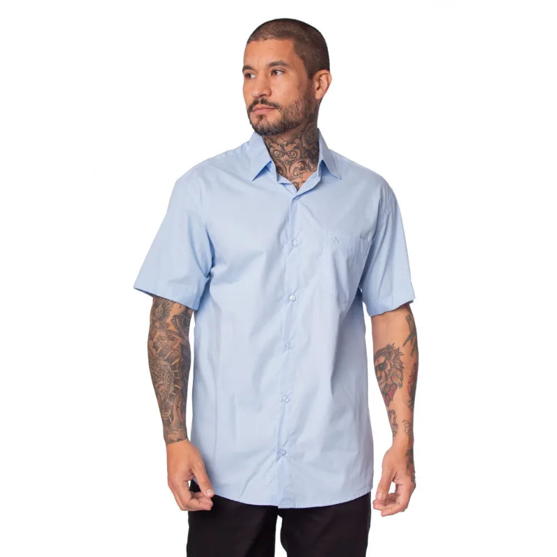 Camisa Masculina Amil Clássica Angra Azul Claro - 4