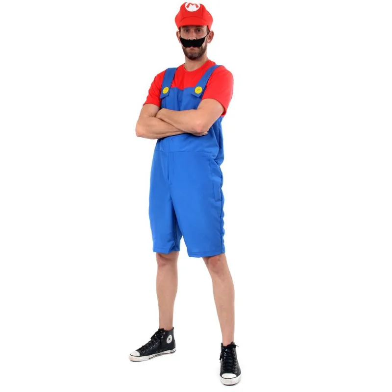 Fantasia Mario Curto Adulto Verão - Super Mario World. GG